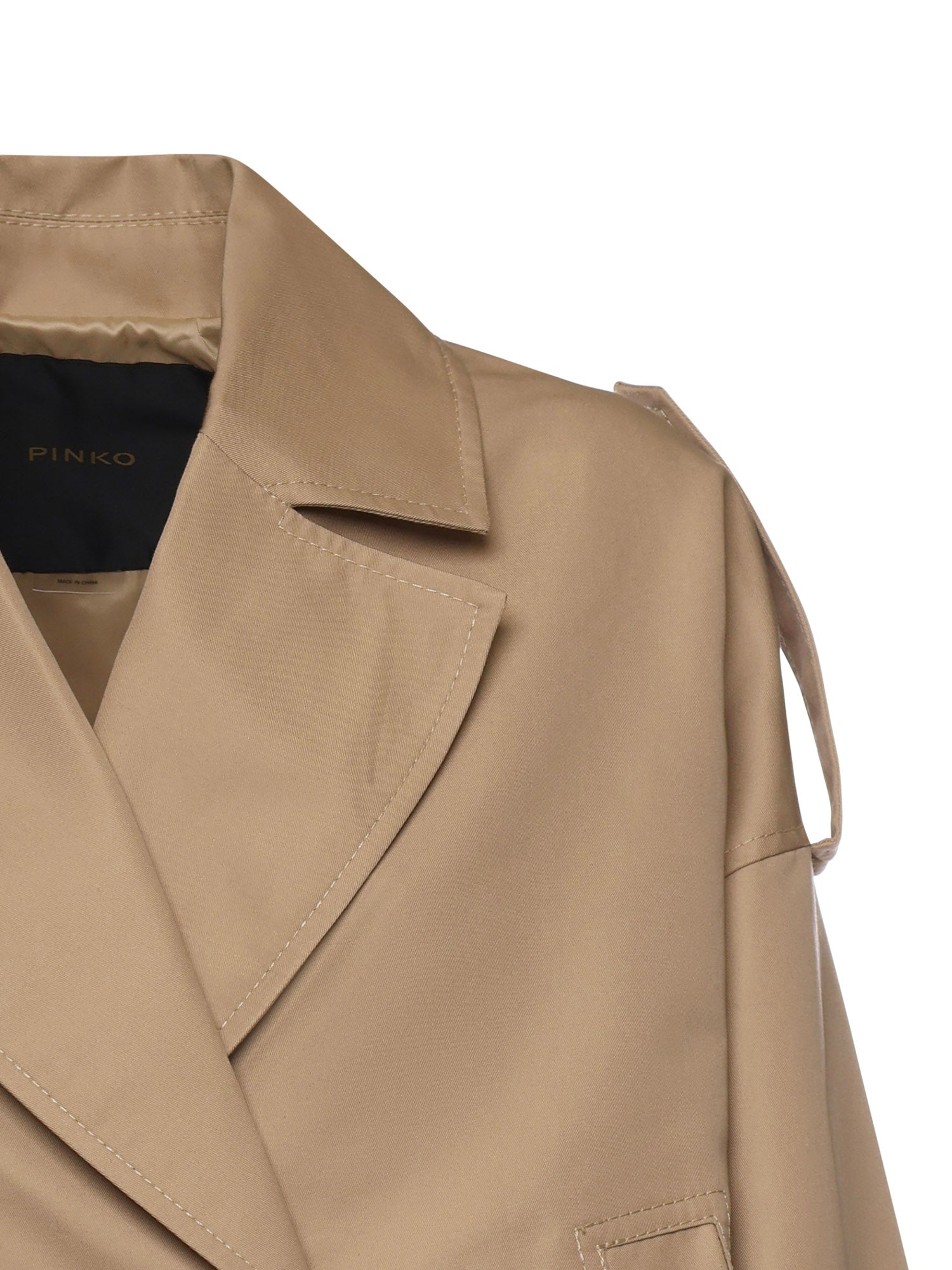 Trench cropped doppiopetto 106325 A1PRD41 PINKO 