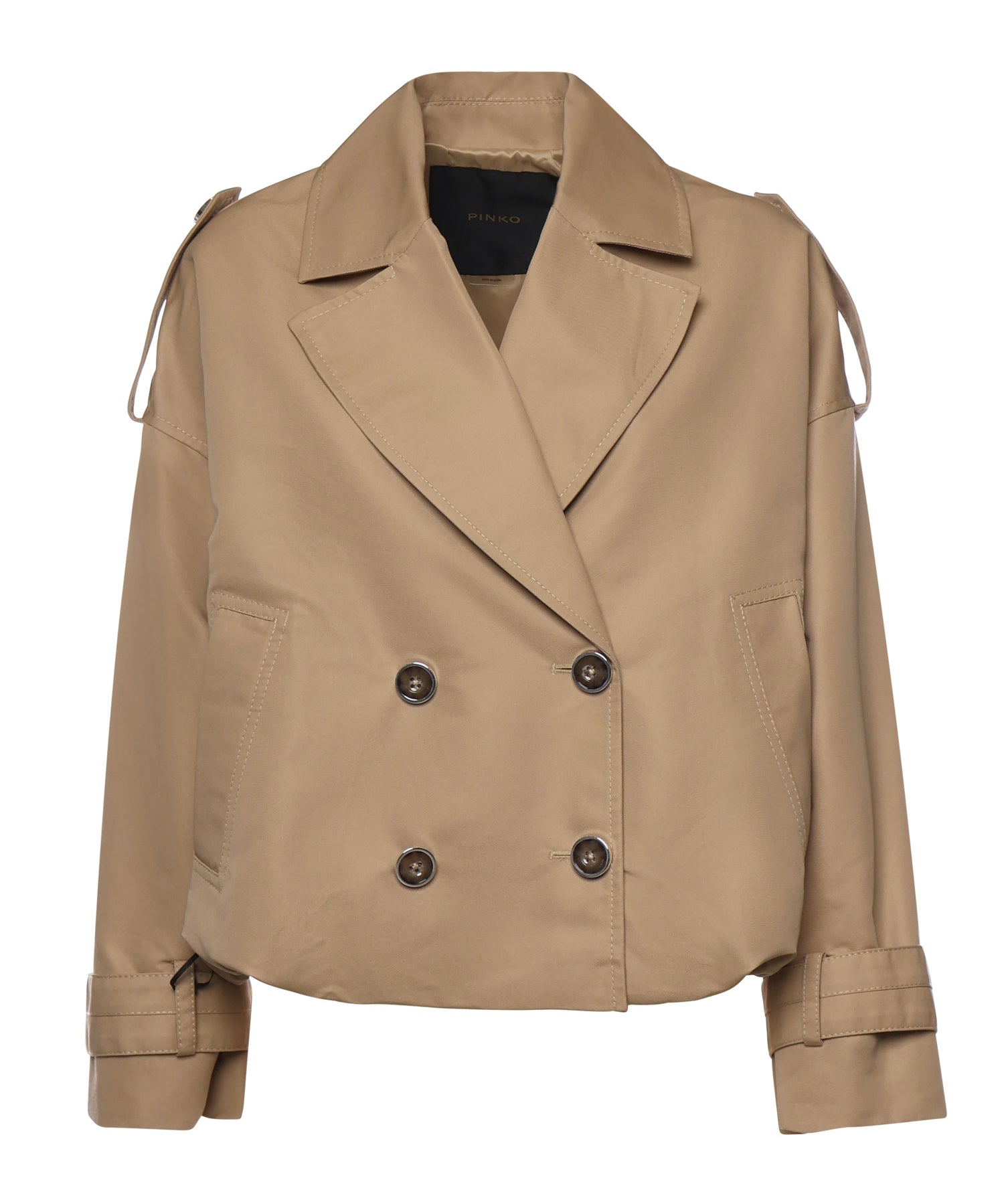 Trench cropped doppiopetto 106325 A1PRD41 PINKO 