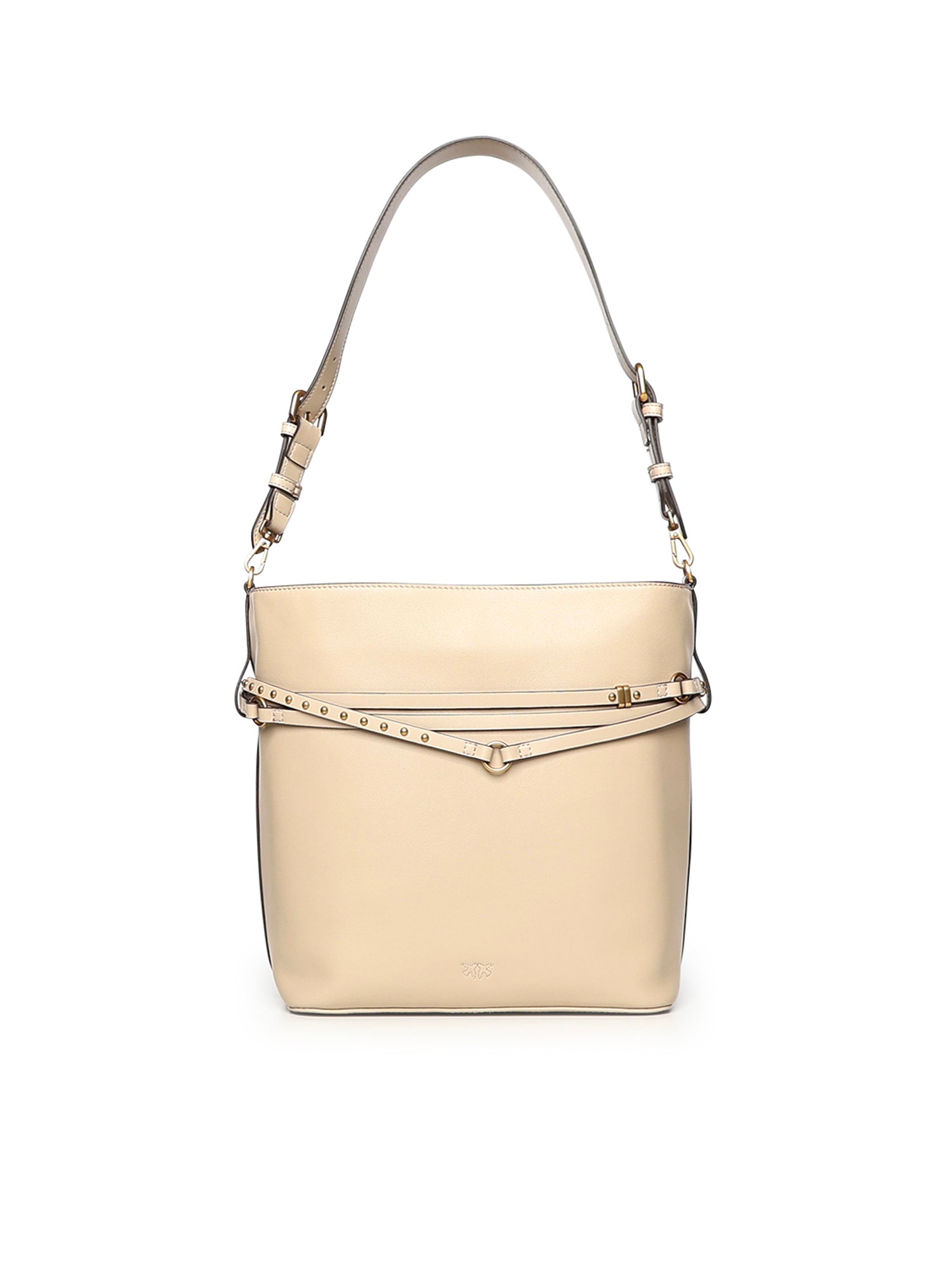 Borsa a spalla media Bucket Belt Bag in pelle 106339 A0QOC50Q PINKO 