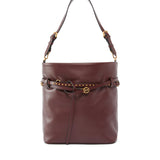Borsa a spalla media Bucket Belt Bag in pelle 106339 A0QOR49Q PINKO 