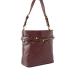 Borsa a spalla media Bucket Belt Bag in pelle 106339 A0QOR49Q PINKO 