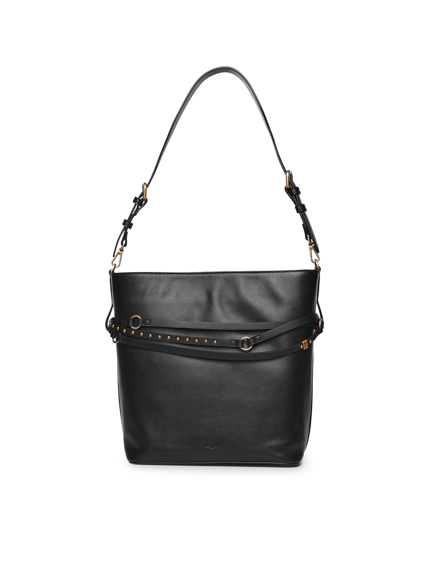 Borsa a spalla media Bucket Belt Bag in pelle 106339 A0QOZ99Q PINKO 