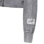 Felpa cropped in cotone 106343 A33MK10 PINKO 