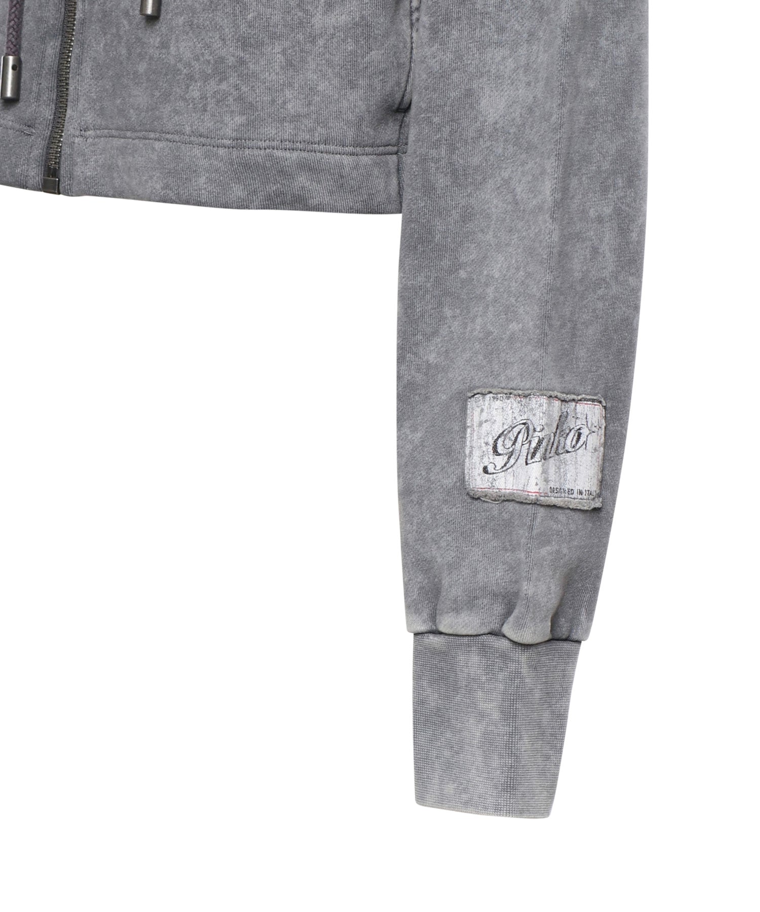 Felpa cropped in cotone 106343 A33MK10 PINKO 