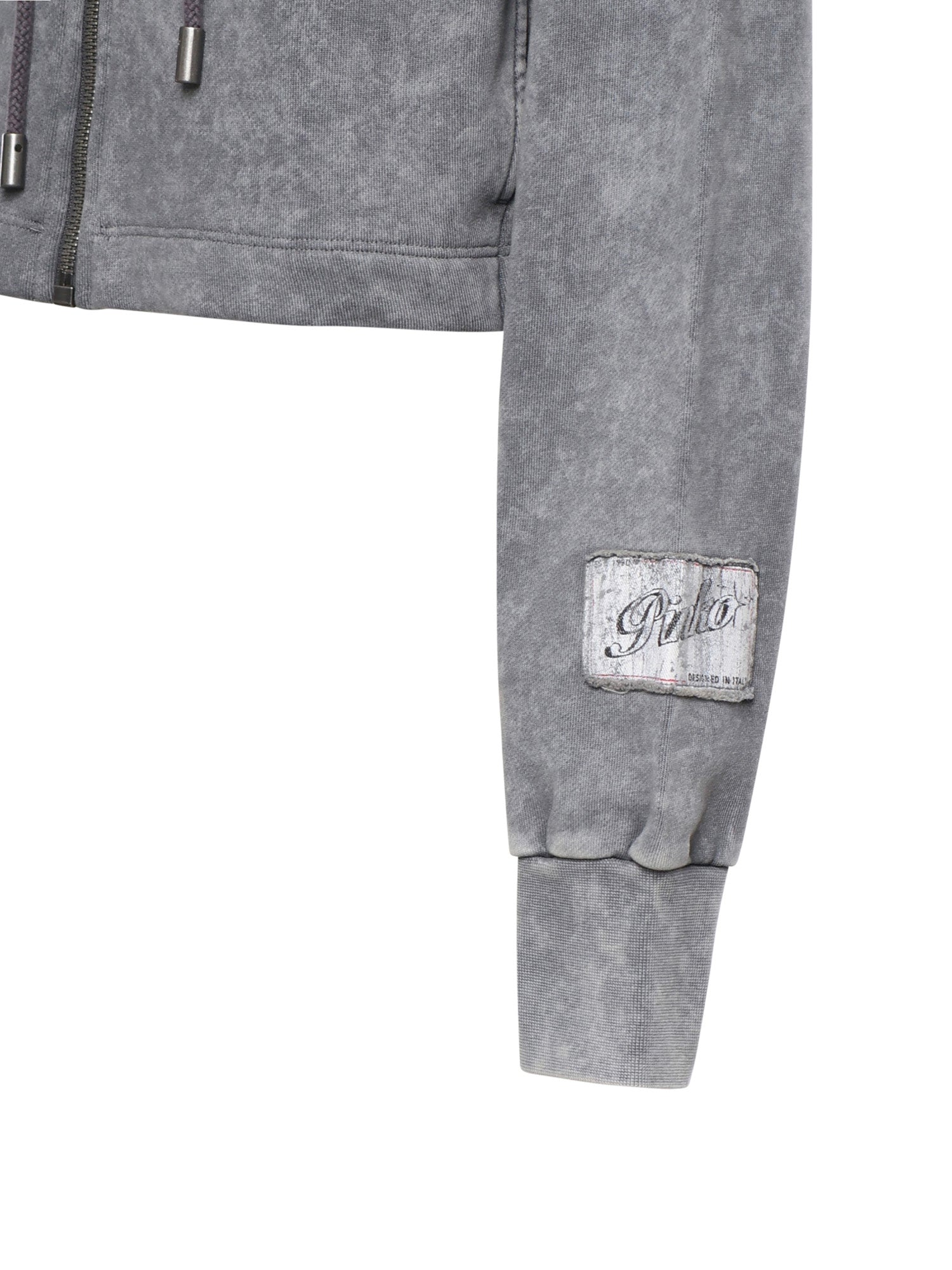 Felpa cropped in cotone 106343 A33MK10 PINKO 