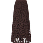 Gonna midi in crochet geometrico 106353 A354M05 PINKO 