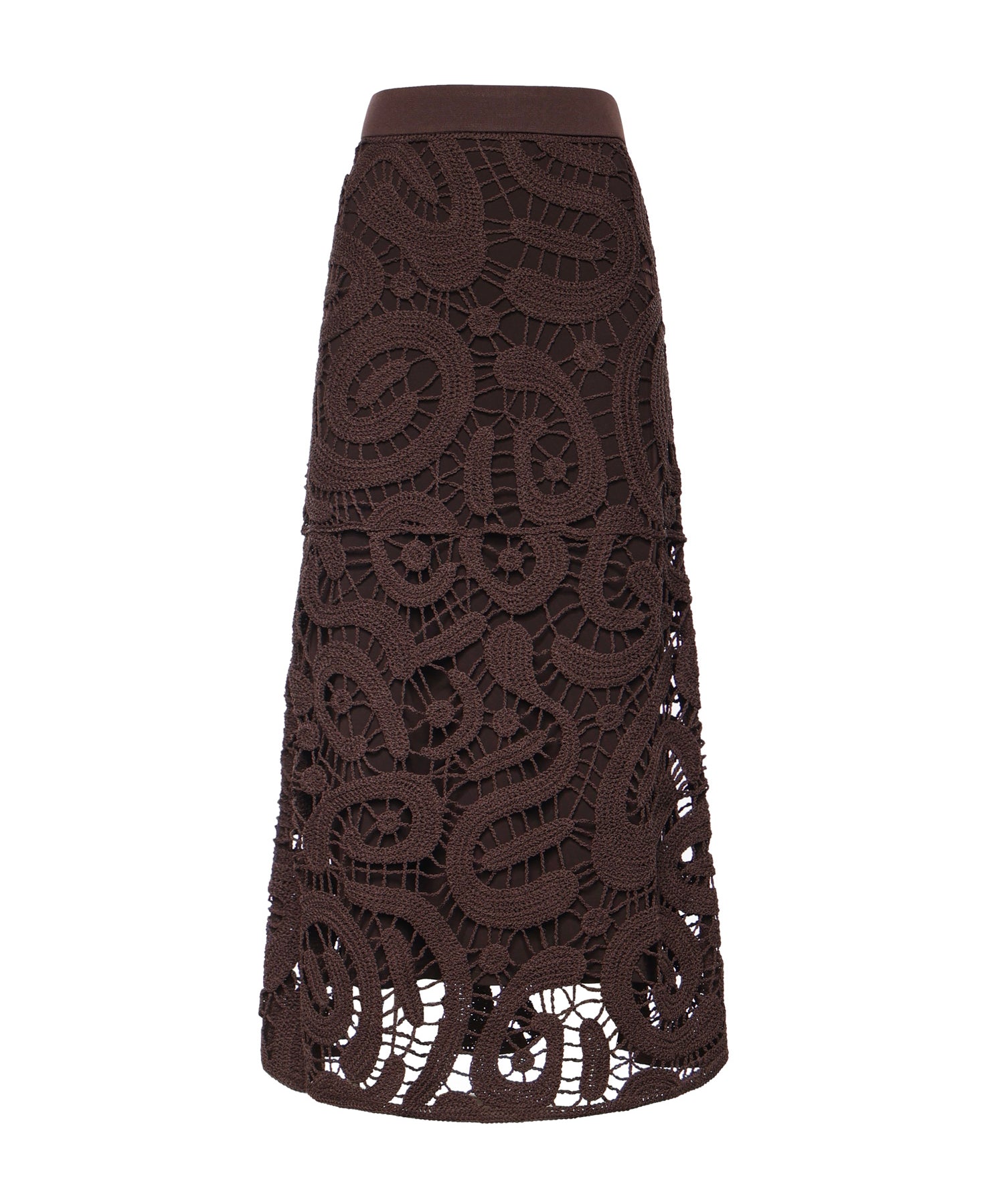 Gonna midi in crochet geometrico 106353 A354M05 PINKO 