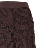 Gonna midi in crochet geometrico 106353 A354M05 PINKO 