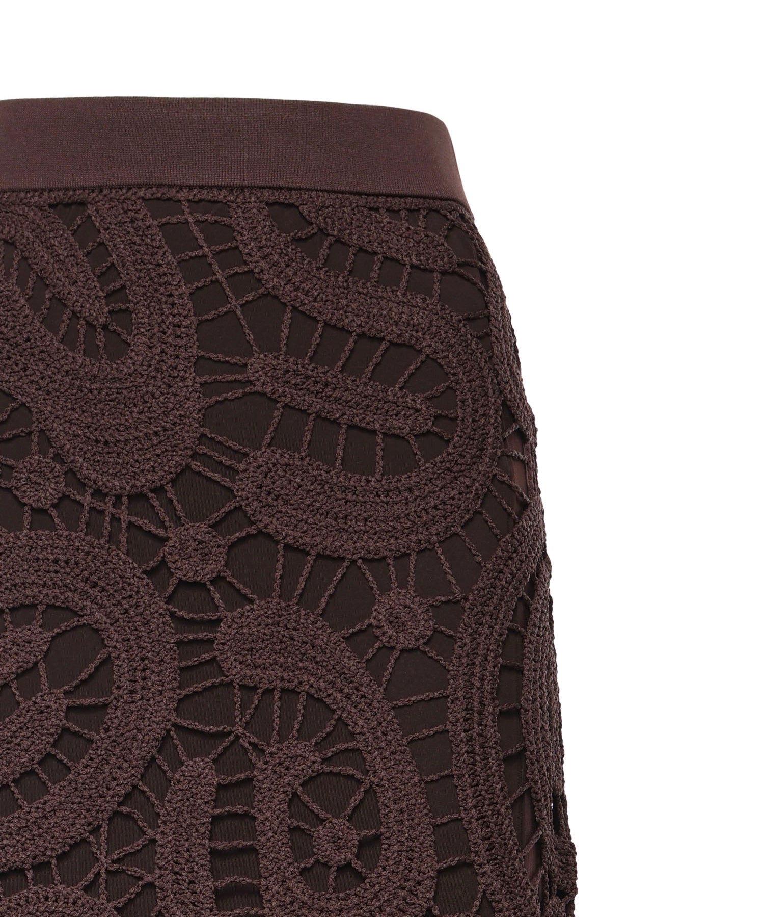 Gonna midi in crochet geometrico 106353 A354M05 PINKO 