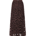Gonna midi in crochet geometrico 106353 A354M05 PINKO 