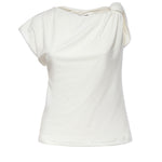 Top asimmetrico in misto cotone 106373 A35DZ05 PINKO 