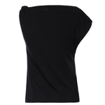 Top asimmetrico in misto cotone 106373 A35DZ99 PINKO 