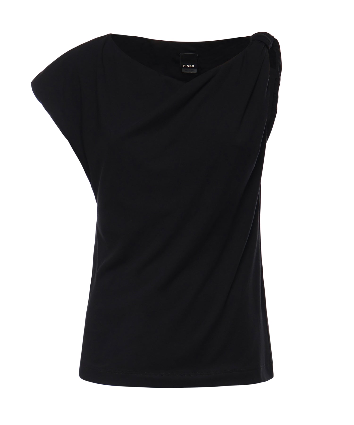 Top asimmetrico in misto cotone 106373 A35DZ99 PINKO 
