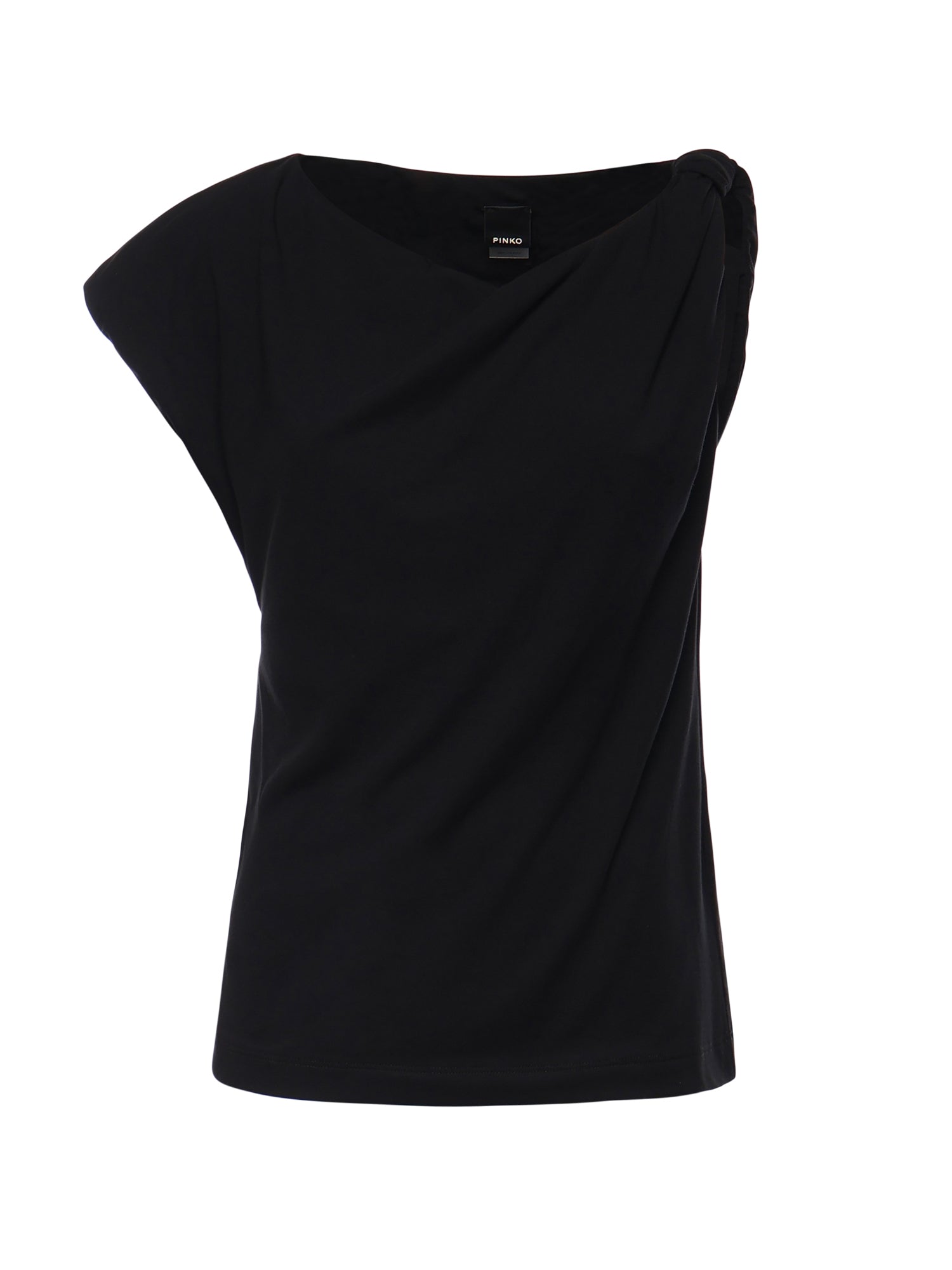 Top asimmetrico in misto cotone 106373 A35DZ99 PINKO 