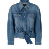 Giubbino in denim con cintura 106389 A341PJV PINKO 