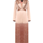 Trench in satin con frange 106431 A33DQ35 PINKO 