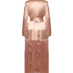 Trench in satin con frange 106431 A33DQ35 PINKO 