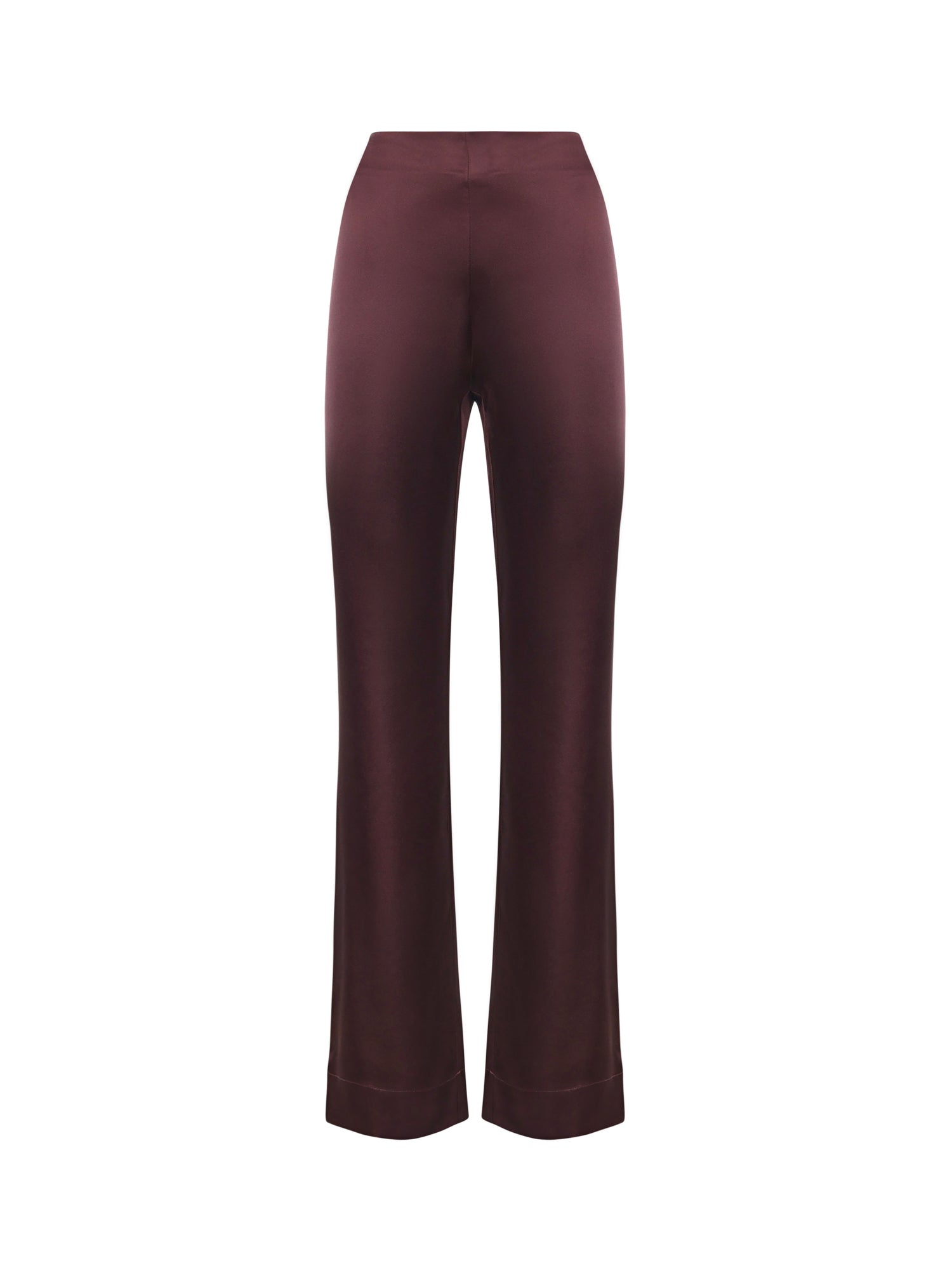 Pantaloni svasati in satin 106434 A361R57 PINKO 
