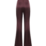 Pantaloni svasati in satin 106434 A361R57 PINKO 