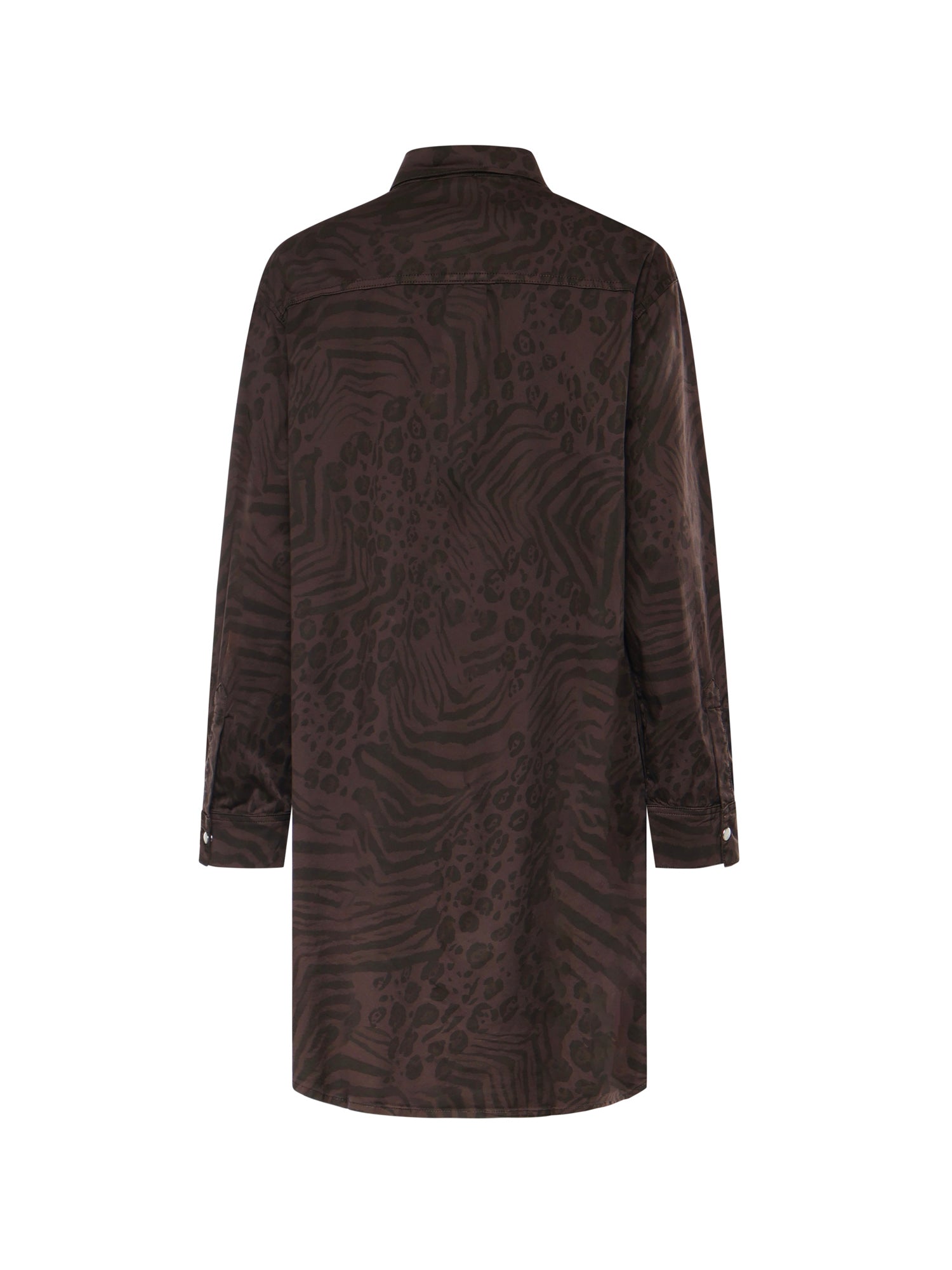 Abito chemisier con stampa animalier 106446 A35AM28 PINKO 