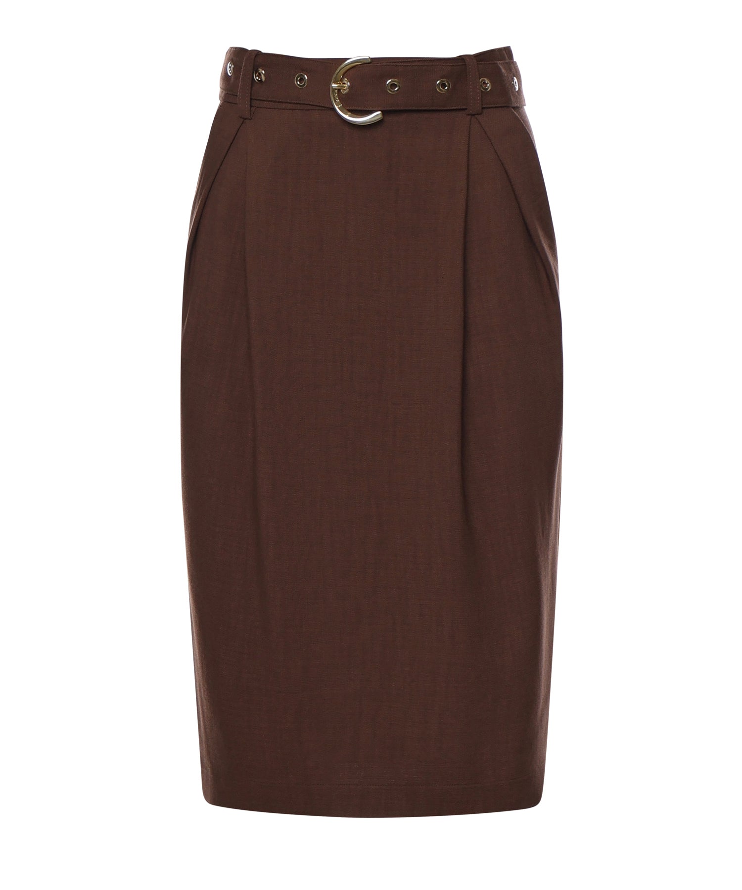 Gonna longuette con cintura 106449 A2W6L78 PINKO 