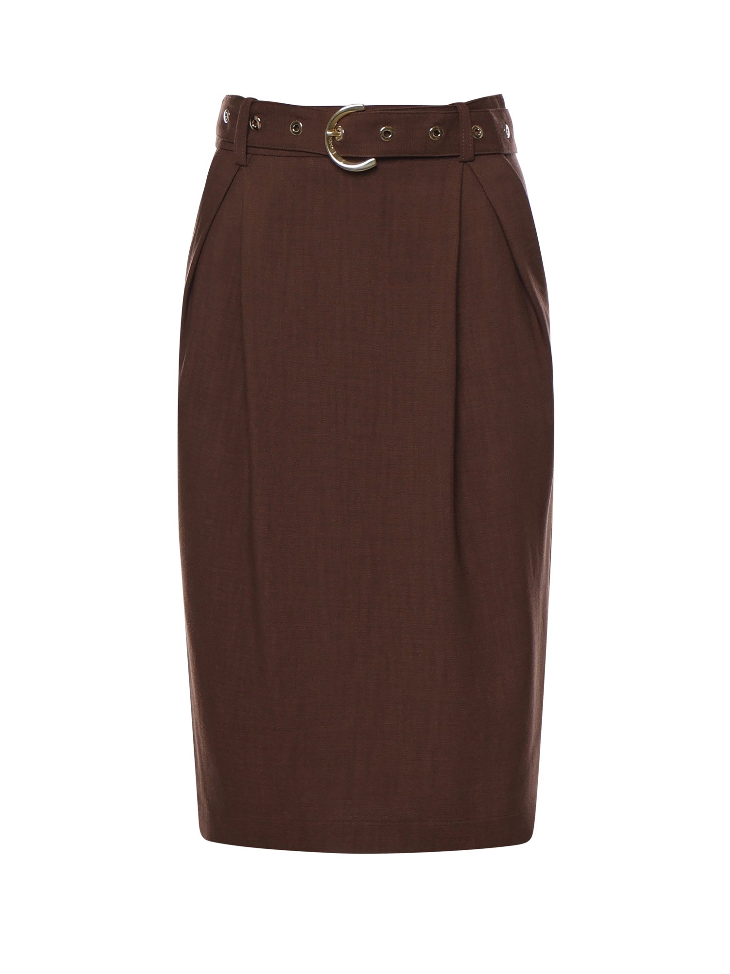 Gonna longuette con cintura 106449 A2W6L78 PINKO 