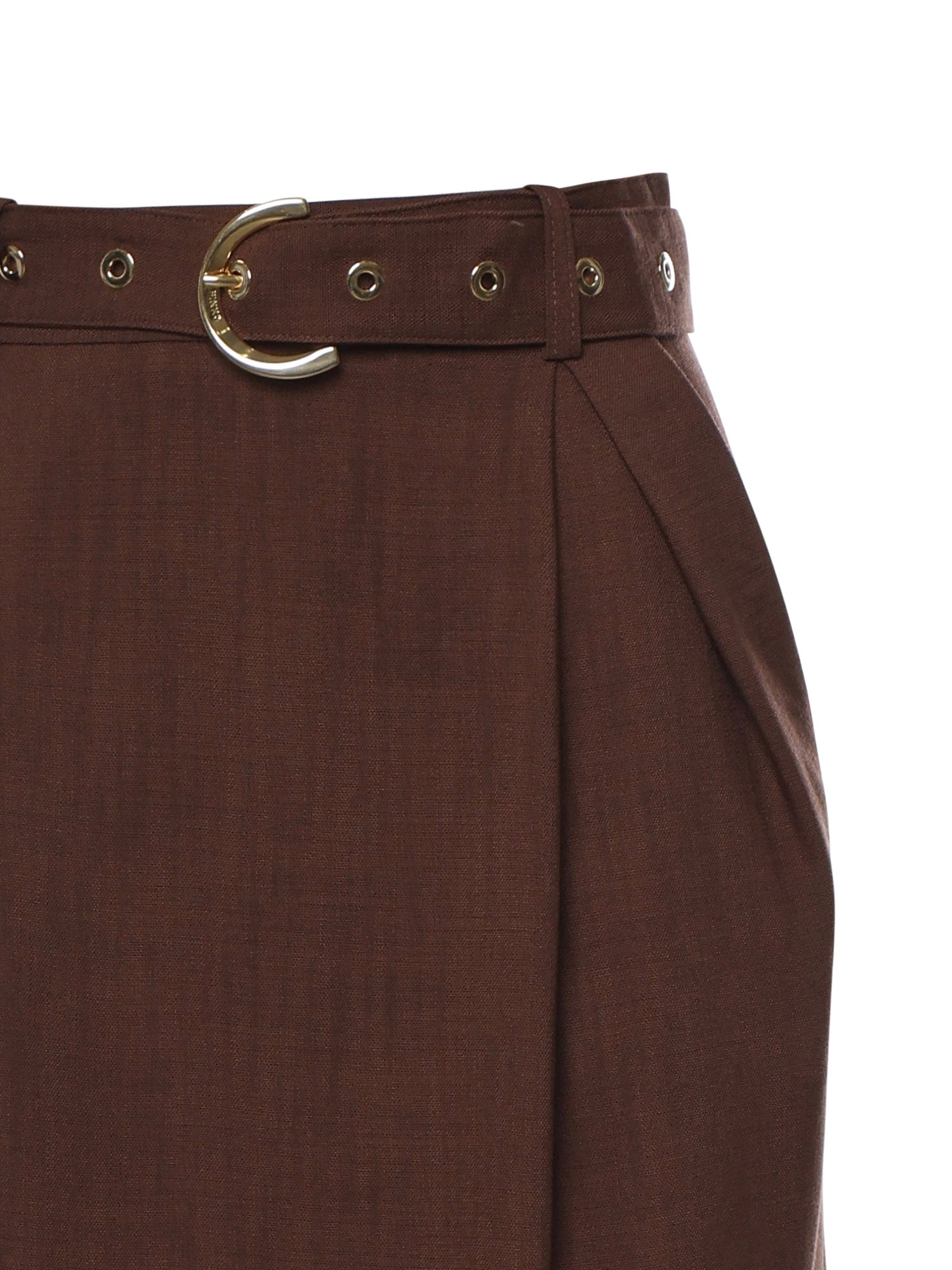 Gonna longuette con cintura 106449 A2W6L78 PINKO 