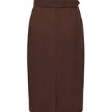 Gonna longuette con cintura 106449 A2W6L78 PINKO 