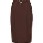 Gonna longuette con cintura 106449 A2W6L78 PINKO 