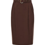 Gonna longuette con cintura 106449 A2W6L78 PINKO 