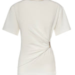 T-shirt Mary con drappeggio 106455 A35DZ05 PINKO 