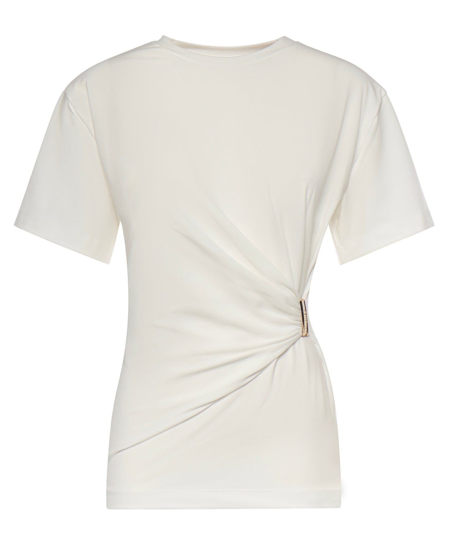 T-shirt Mary con drappeggio 106455 A35DZ05 PINKO 
