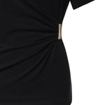 T-shirt Mary con drappeggio 106455 A35DZ99 PINKO 