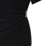 T-shirt Mary con drappeggio 106455 A35DZ99 PINKO 