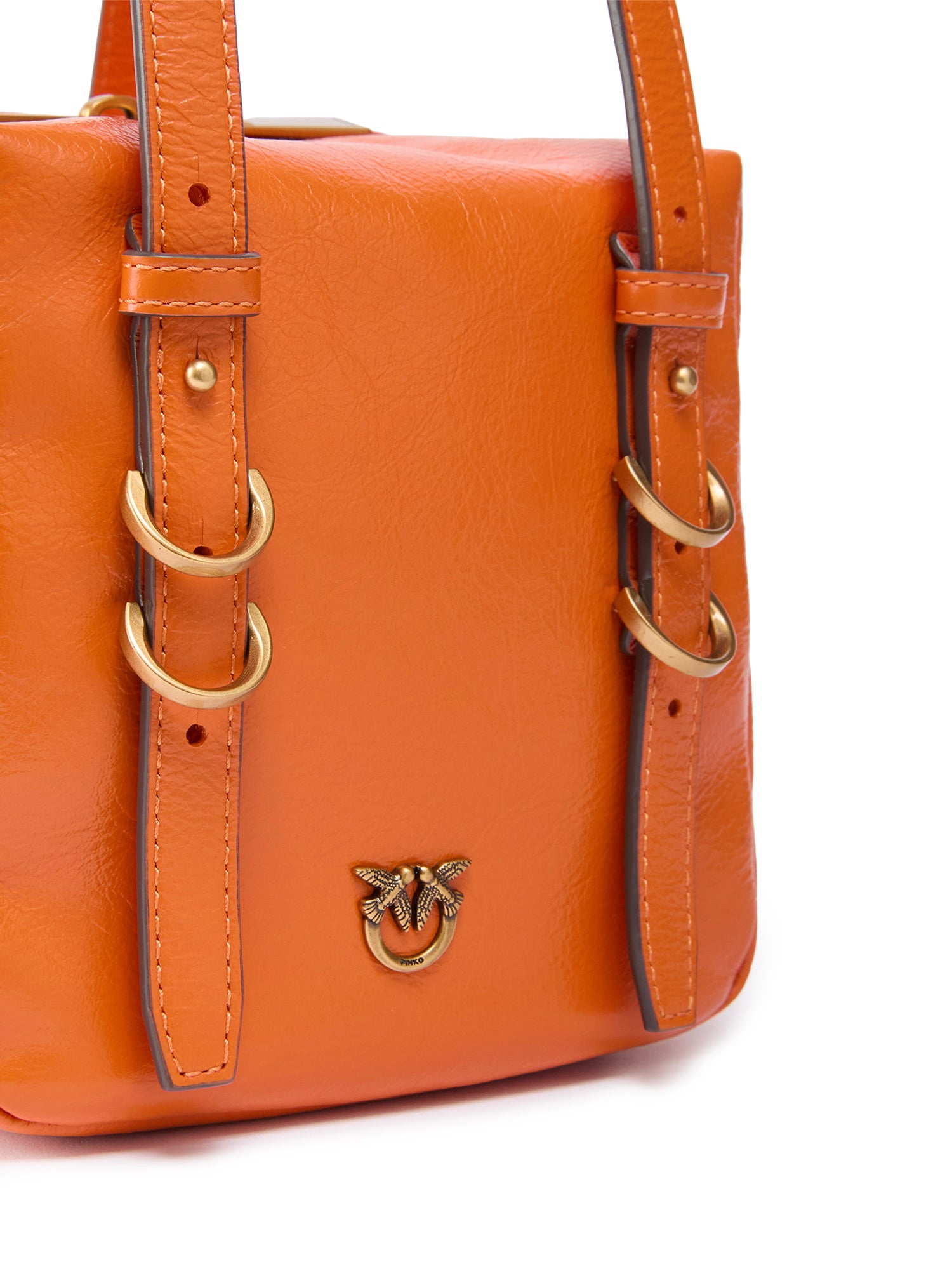 Borsa a tracolla Cubic Bag in pelle shiny 106465 A315A76Q PINKO 