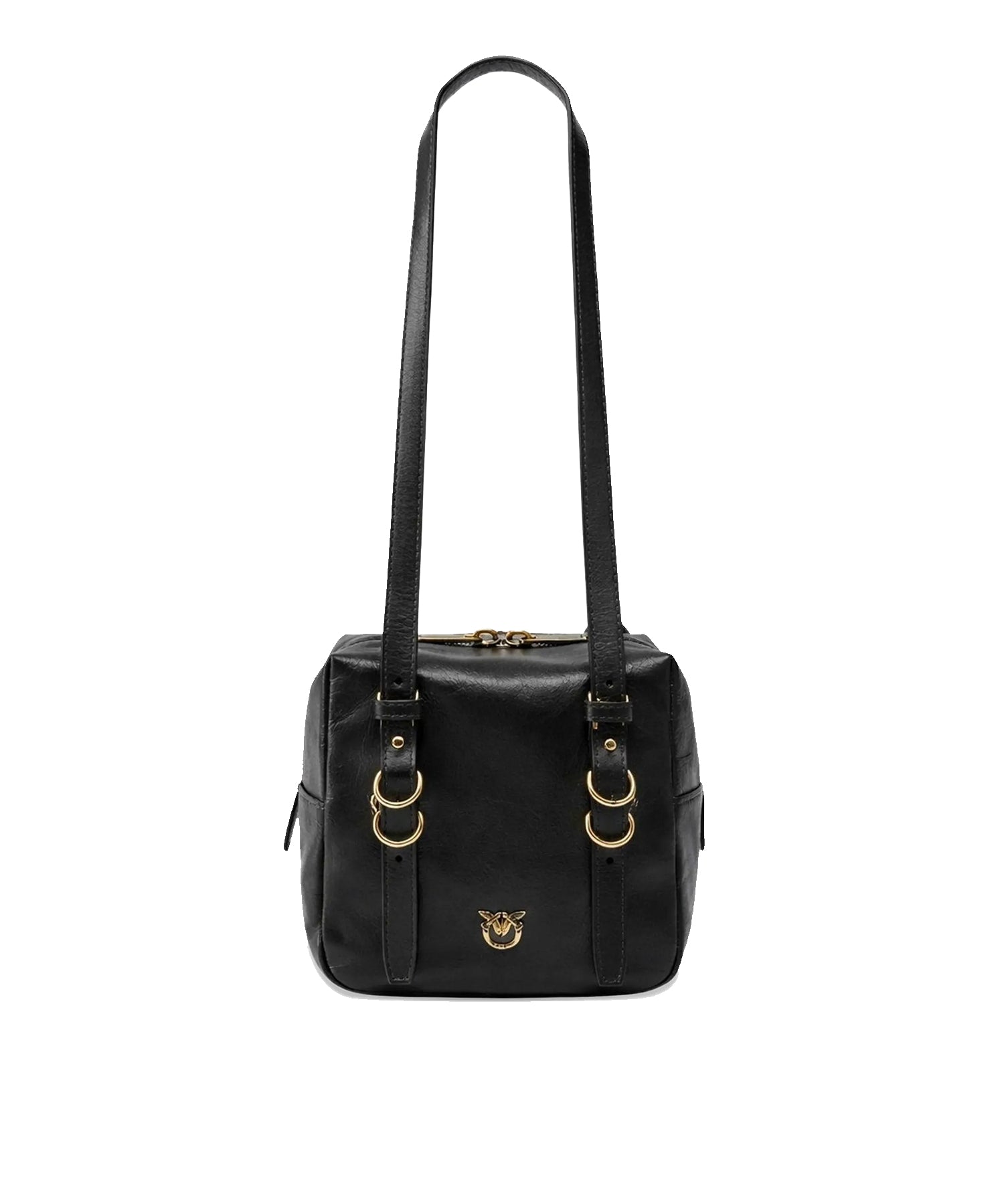 Borsa a tracolla Cubic Bag in pelle shiny 106465 A315Z99Q PINKO 
