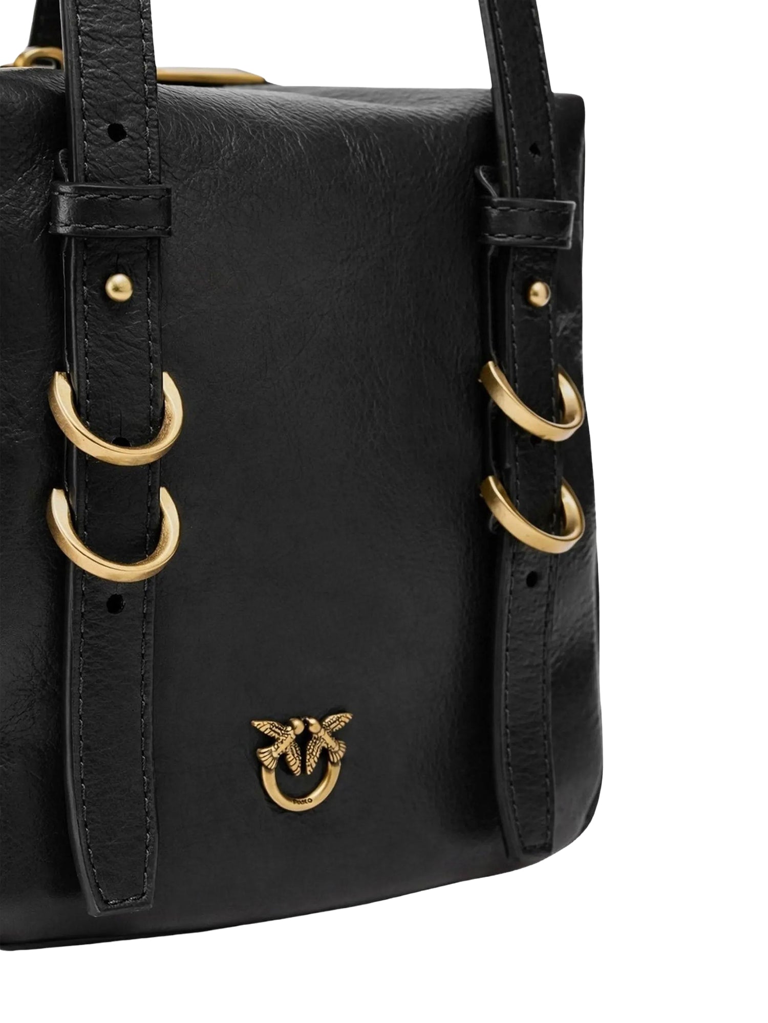 Borsa a tracolla Cubic Bag in pelle shiny 106465 A315Z99Q PINKO 