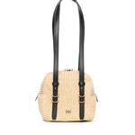 Borsa a tracolla Cubic Bag in rafia 106465 A391C24Q PINKO 
