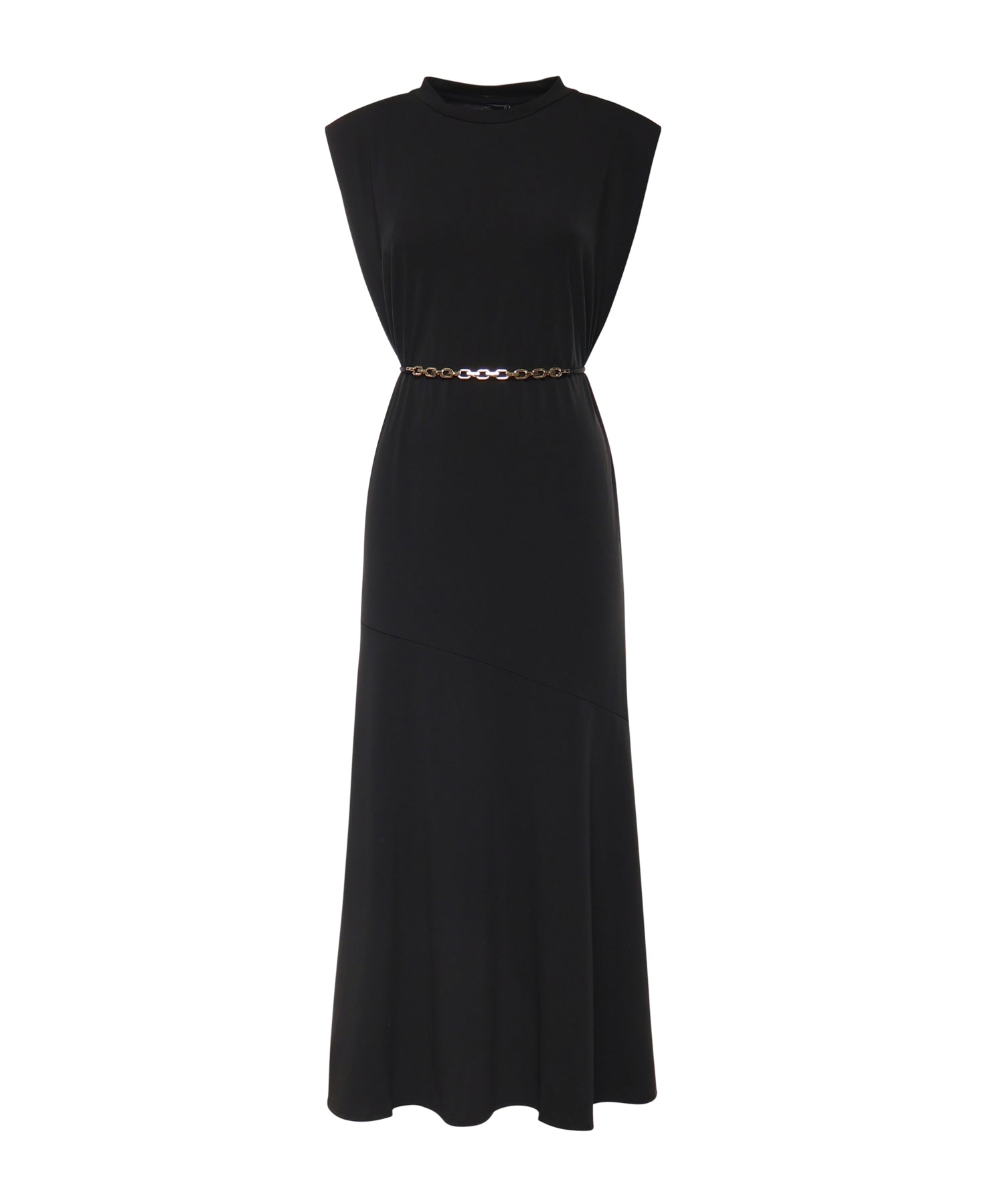 Abito lungo smanicato con catena 106493 A32DZ99 PINKO 