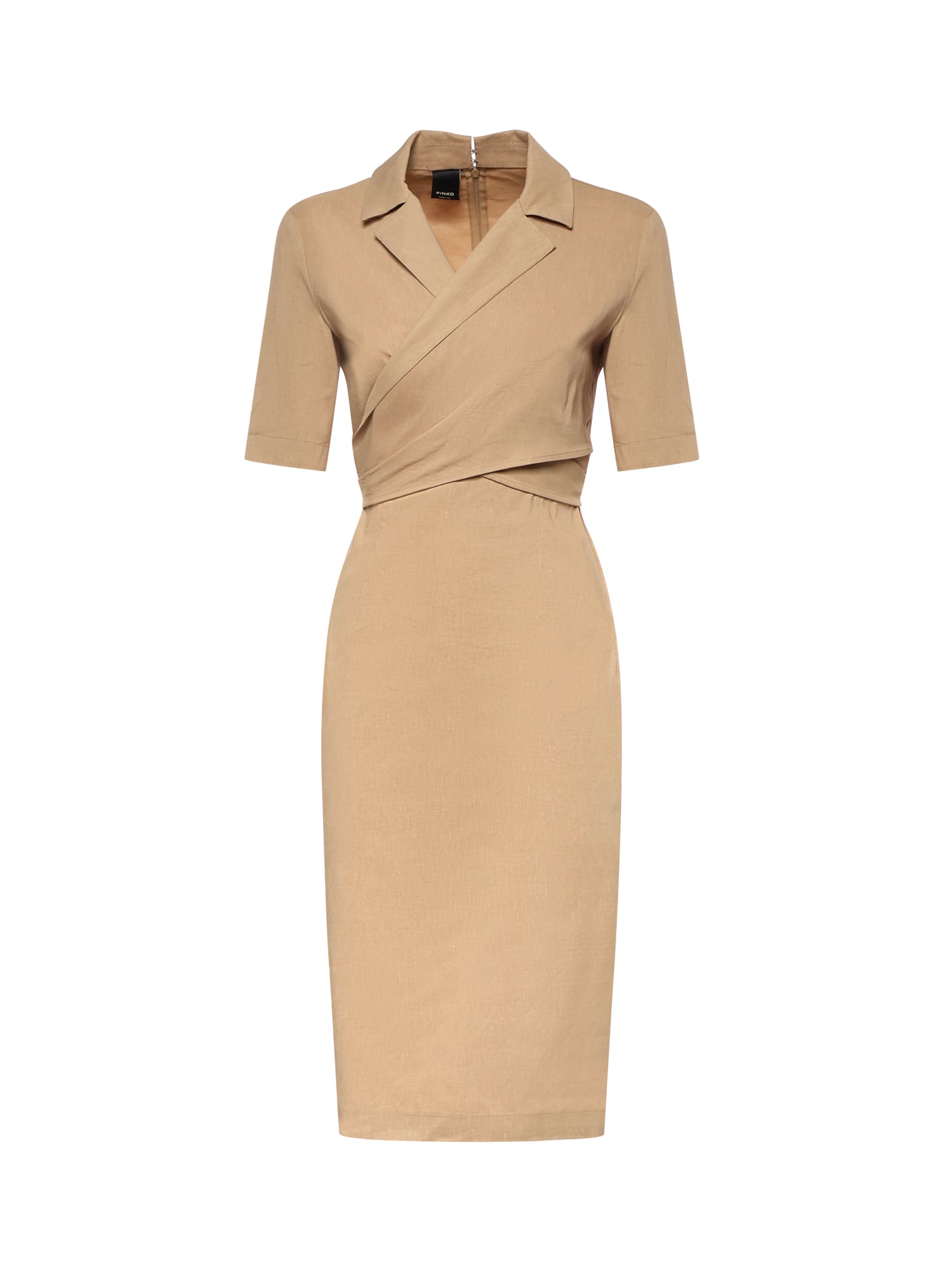 Abito midi con fiocco 106499 A34ID41 PINKO 