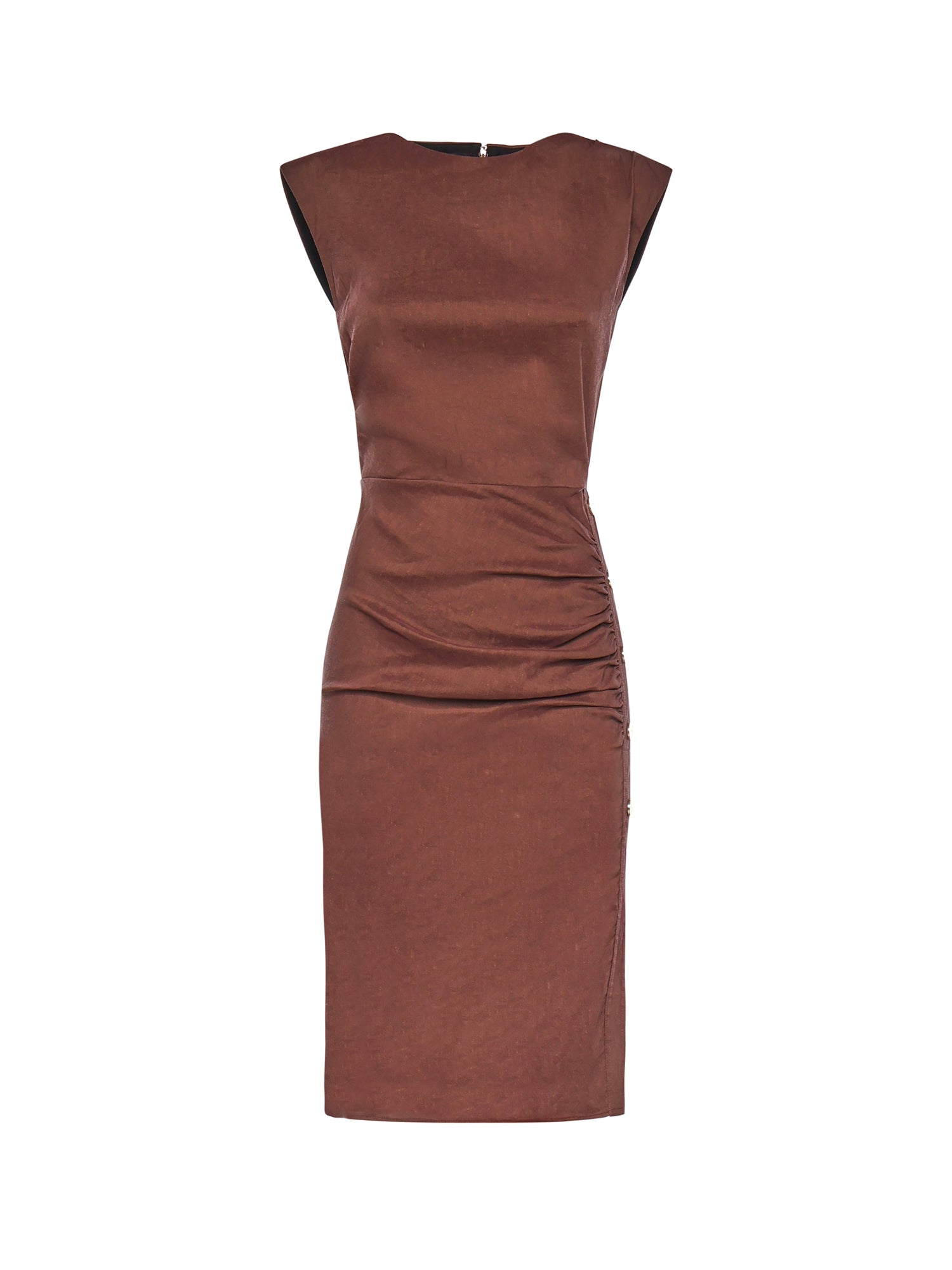 Abito longuette in lino 106521 A34IL78 PINKO 