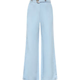 Pantaloni in misto lino con cintura 106548 A34GG45 PINKO 