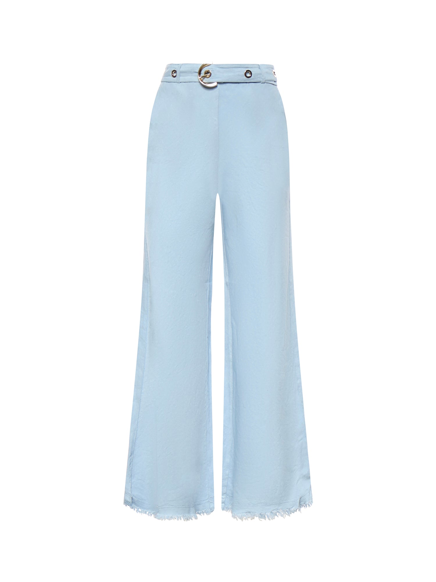 Pantaloni in misto lino con cintura 106548 A34GG45 PINKO 