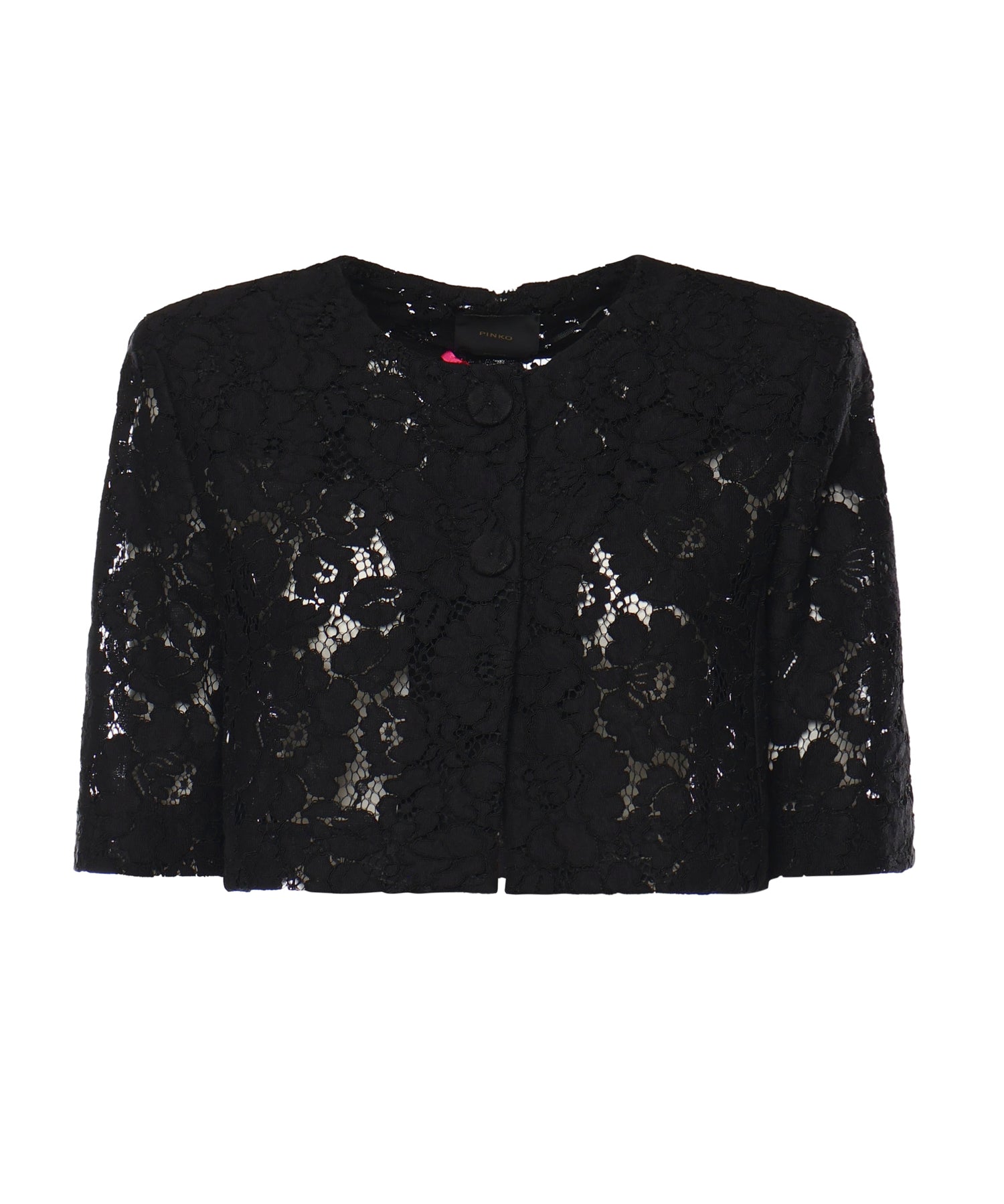 Giacca spencer in pizzo 106552 A330Z99 PINKO 