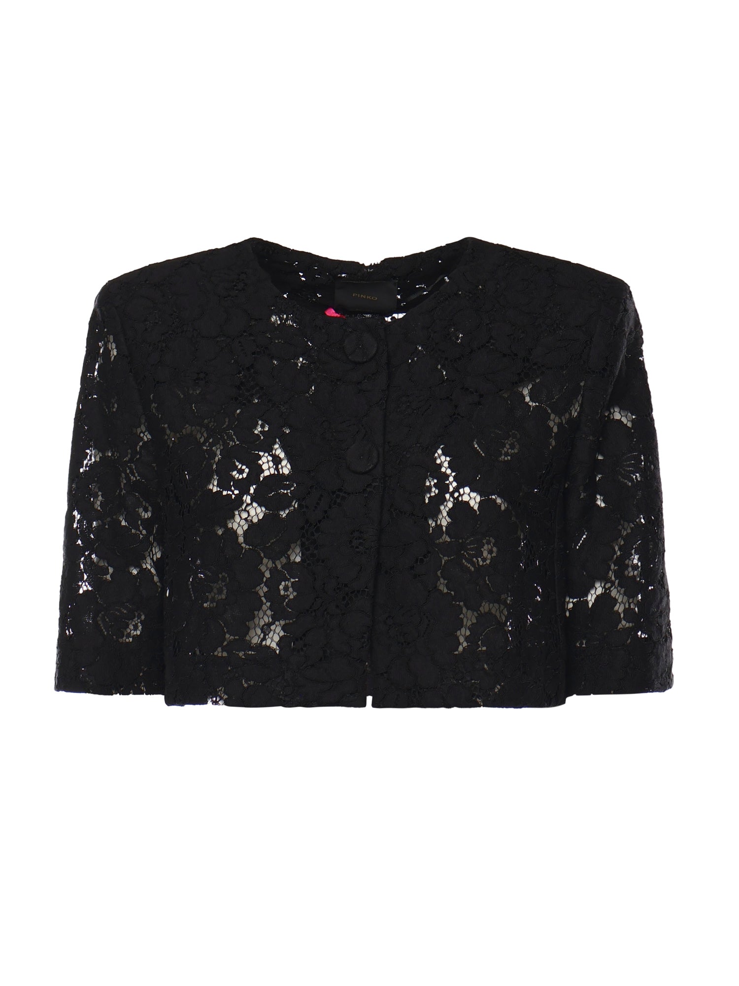 Giacca spencer in pizzo 106552 A330Z99 PINKO 