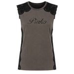 Canotta in jersey con logo 106562 A383L64 PINKO 