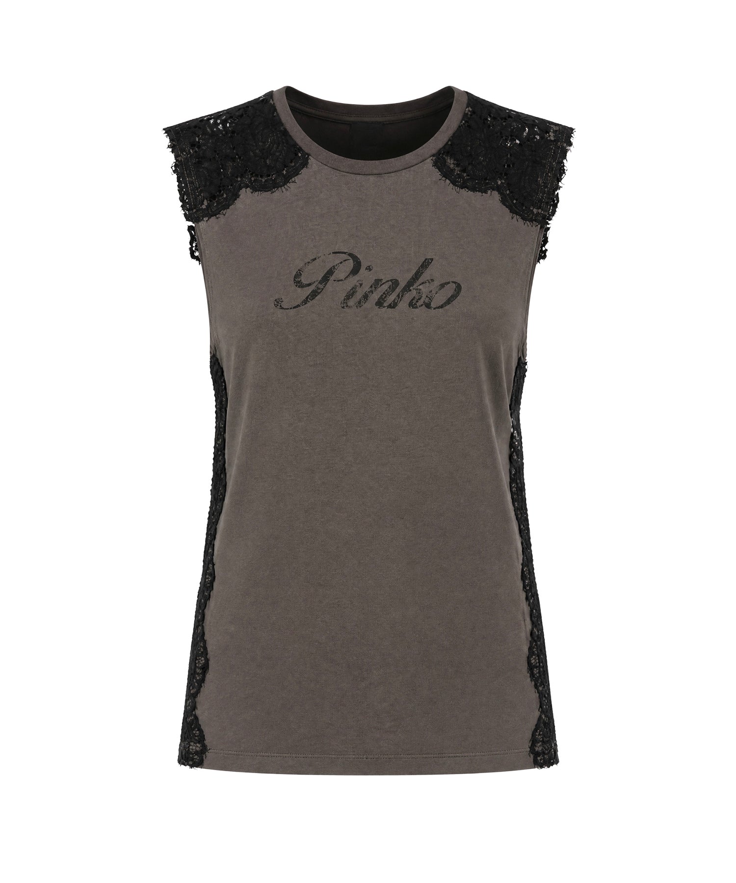 Canotta in jersey con logo 106562 A383L64 PINKO 