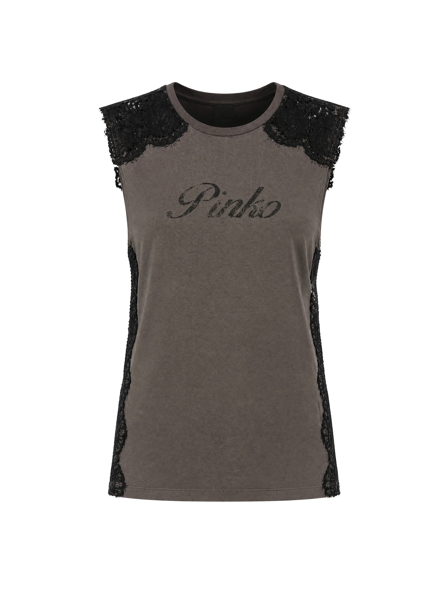 Canotta in jersey con logo 106562 A383L64 PINKO 