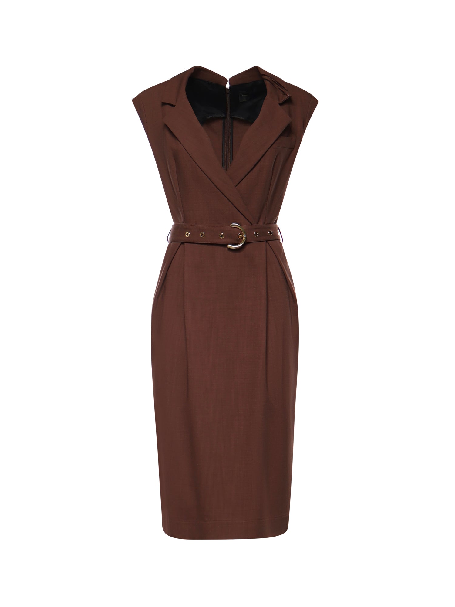 Abito midi a portafoglio con cintura 106565 A2W6L78 PINKO 