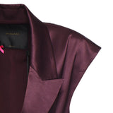 Giacca smanicata in satin 106585 A1Y5R57 PINKO 